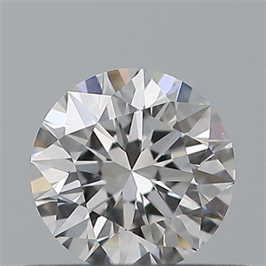 Picture of Natural Diamond 0.41 Carats, Round with Excellent Cut, D Color, VVS2 Clarity and Certified by GIA