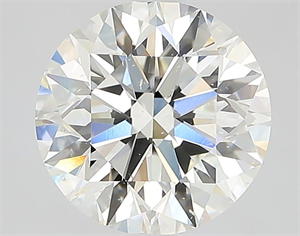 Picture of Natural Diamond 2.74 Carats, Round with Excellent Cut, J Color, SI2 Clarity and Certified by GIA
