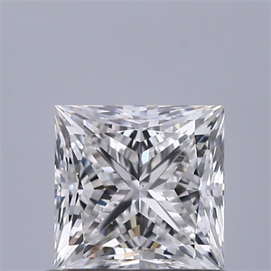 Picture of Natural Diamond 0.71 Carats, Princess with  Cut, F Color, VS1 Clarity and Certified by GIA