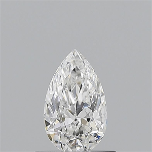 Picture of Natural Diamond 0.50 Carats, Pear with  Cut, E Color, VS2 Clarity and Certified by GIA