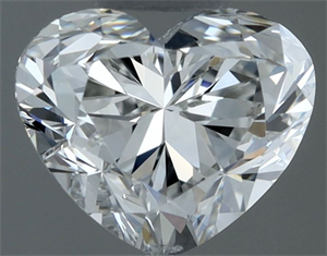 Picture of Natural Diamond 0.51 Carats, Heart with  Cut, G Color, SI1 Clarity and Certified by GIA