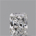 Natural Diamond 0.40 Carats, Radiant with  Cut, E Color, VVS1 Clarity and Certified by GIA