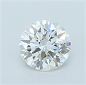 Del inventario de diamantes de laboratorio, 0.93 quilates, Redondo , Color F, claridad VVS1 y certificado IGI
