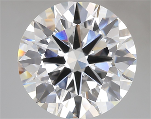 Picture of Lab Grown Diamond 7.02 Carats, Round with Ideal Cut, F Color, VVS2 Clarity and Certified by IGI