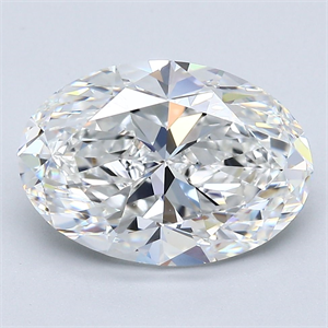 Foto Diamante Natural 4.01 quilates, Ovalado , Color F, claridad VS1 y certificado GIA de