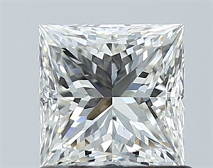 Picture of Natural Diamond 1.01 Carats, Princess with  Cut, H Color, VVS2 Clarity and Certified by GIA