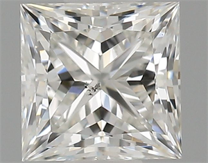Picture of Natural Diamond 0.44 Carats, Princess with  Cut, H Color, SI1 Clarity and Certified by GIA