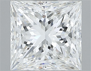 Foto Diamante Natural 1.51 quilates, Princesa , Color G, claridad VS2 y certificado GIA de