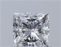 Natural Diamond 0.50 Carats, Princess with  Cut, E Color, VS1 Clarity and Certified by GIA