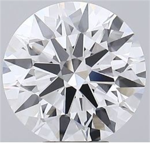 Picture of Lab Grown Diamond 6.07 Carats, Round with Excellent Cut, D Color, VVS2 Clarity and Certified by GIA