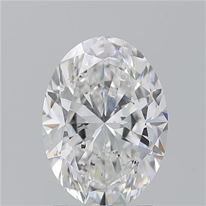 Picture of Natural Diamond 2.20 Carats, Oval with  Cut, F Color, SI1 Clarity and Certified by GIA