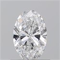 Natural Diamond 0.70 Carats, Oval with  Cut, D Color, SI1 Clarity and Certified by GIA
