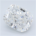 Natural Diamond 2.53 Carats, Cushion with  Cut, E Color, SI1 Clarity and Certified by GIA