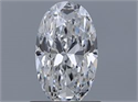 Natural Diamond 1.01 Carats, Oval with  Cut, D Color, VS2 Clarity and Certified by GIA