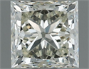 Natural Diamond 1.00 Carats, Princess with  Cut, K Color, VVS1 Clarity and Certified by IGI