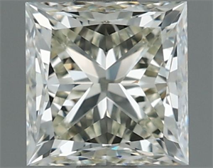 Picture of Natural Diamond 1.00 Carats, Princess with  Cut, K Color, VVS1 Clarity and Certified by IGI