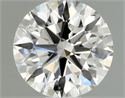Natural Diamond 0.43 Carats, Round with Excellent Cut, H Color, VVS2 Clarity and Certified by GIA