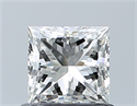 Natural Diamond 0.71 Carats, Princess with  Cut, G Color, VS1 Clarity and Certified by IGI