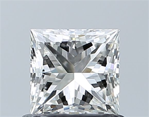 Picture of Natural Diamond 0.71 Carats, Princess with  Cut, G Color, VS1 Clarity and Certified by IGI