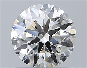 Picture of Natural Diamond 1.01 Carats, Round with Excellent Cut, I Color, VS2 Clarity and Certified by GIA