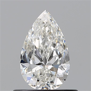 Picture of Natural Diamond 0.52 Carats, Pear with  Cut, G Color, SI2 Clarity and Certified by GIA