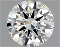 Natural Diamond 0.70 Carats, Round with Excellent Cut, H Color, SI1 Clarity and Certified by GIA