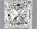 Natural Diamond 0.50 Carats, Princess with  Cut, I Color, VVS2 Clarity and Certified by GIA