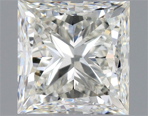 Picture of Natural Diamond 0.50 Carats, Princess with  Cut, I Color, VVS2 Clarity and Certified by GIA