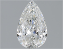 Natural Diamond 1.00 Carats, Pear with  Cut, G Color, VVS1 Clarity and Certified by GIA