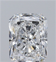 Natural Diamond 0.32 Carats, Radiant with  Cut, F Color, VVS1 Clarity and Certified by GIA
