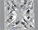 Natural Diamond 1.01 Carats, Princess with  Cut, F Color, SI1 Clarity and Certified by GIA