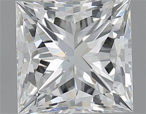 Picture of Natural Diamond 1.01 Carats, Princess with  Cut, F Color, SI1 Clarity and Certified by GIA