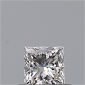 Natural Diamond 0.33 Carats, Princess with  Cut, E Color, VS2 Clarity and Certified by GIA