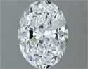 Natural Diamond 1.21 Carats, Oval with  Cut, D Color, VS2 Clarity and Certified by GIA
