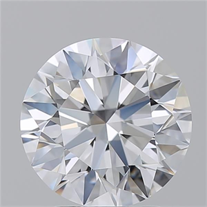 Picture of Natural Diamond 2.50 Carats, Round with Excellent Cut, D Color, VVS1 Clarity and Certified by GIA