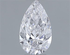Picture of Natural Diamond 0.50 Carats, Pear with  Cut, D Color, SI1 Clarity and Certified by GIA