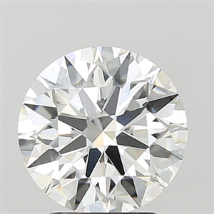 Picture of Lab Grown Diamond 3.09 Carats, Round with Ideal Cut, F Color, VVS1 Clarity and Certified by IGI