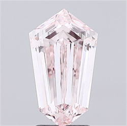 Picture of Lab Grown Diamond 3.02 Carats, HEXAGONAL with  Cut, Fancy Pink Color, VS1 Clarity and Certified by IGI