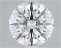 Lab Grown Diamond 2.29 Carats, Round with Excellent Cut, D Color, VS2 Clarity and Certified by GIA