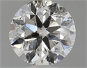 Natural Diamond 0.90 Carats, Round with Very Good Cut, I Color, I1 Clarity and Certified by GIA