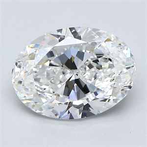 Picture of Natural Diamond 2.50 Carats, Oval with  Cut, F Color, VS1 Clarity and Certified by GIA