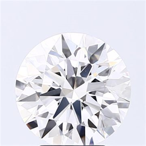 Picture of Lab Grown Diamond 3.03 Carats, Round with Excellent Cut, D Color, VS1 Clarity and Certified by GIA