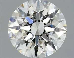 Picture of Natural Diamond 0.46 Carats, Round with Excellent Cut, H Color, VVS1 Clarity and Certified by GIA