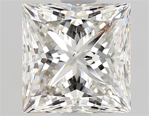 Picture of Natural Diamond 1.40 Carats, Princess with  Cut, I Color, SI1 Clarity and Certified by GIA