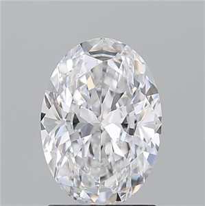 Picture of Natural Diamond 1.70 Carats, Oval with  Cut, D Color, VVS1 Clarity and Certified by GIA