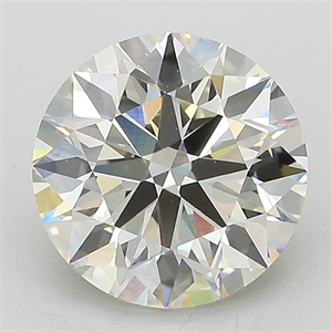 Picture of Lab Grown Diamond 3.06 Carats, Round with Ideal Cut, J Color, VS1 Clarity and Certified by IGI