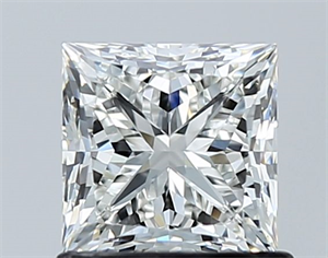 Picture of Natural Diamond 1.00 Carats, Princess with  Cut, H Color, VS1 Clarity and Certified by GIA