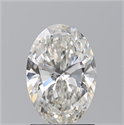 Natural Diamond 1.51 Carats, Oval with  Cut, G Color, SI1 Clarity and Certified by GIA