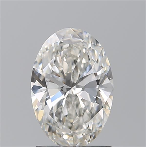 Picture of Natural Diamond 1.51 Carats, Oval with  Cut, G Color, SI1 Clarity and Certified by GIA