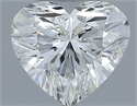 Natural Diamond 0.53 Carats, Heart with  Cut, I Color, VVS1 Clarity and Certified by IGI